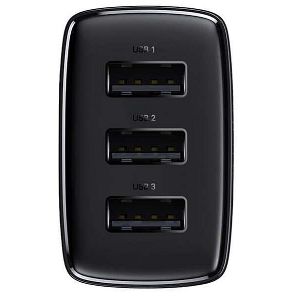 CHARGER 3XUSB 17W BLACK