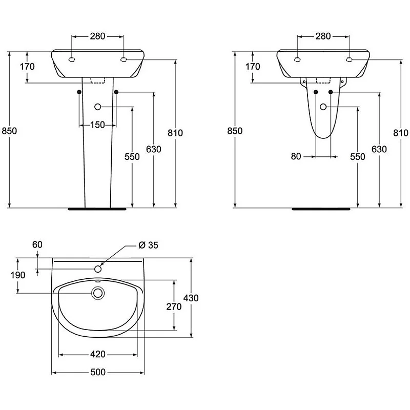 Vannas istabas izlietne Vidima Ulysse. 43 cm x 50 cm x 17 cm Vannas istabas izlietne Vidima Ulysse. 43 cm x 50 cm x 17 cm