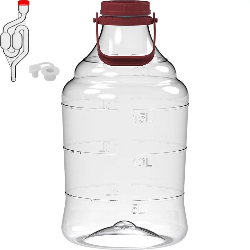 UNBREAKABLE DEMIJOHN 20L HANDLE/AIRLOKS