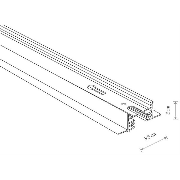 Virszemes sliede Nowodvorski Profile Track 9448. 1000 mm