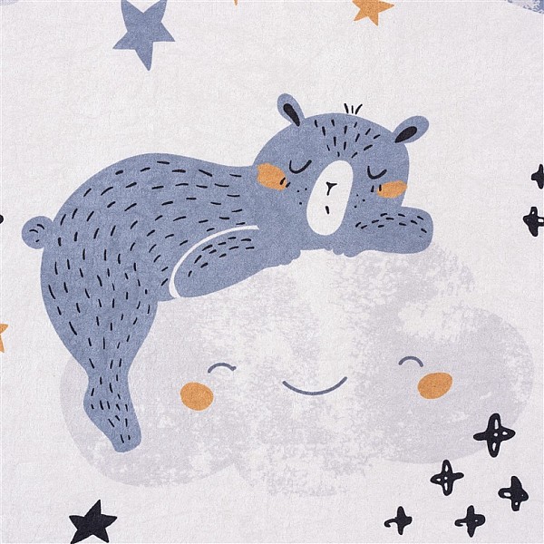 Kilimas vidaus Splendid BEAR Printed baltas/pilkas 160 x 120