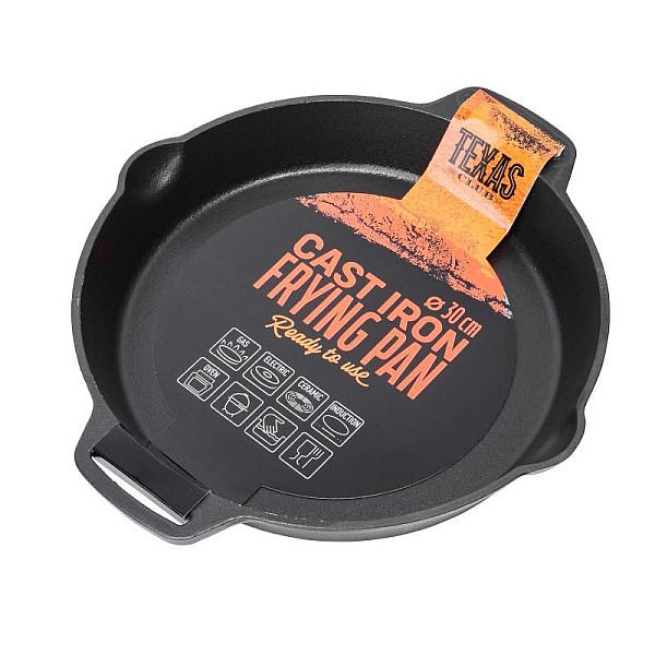 CAST IRON PAN 30X5 CM. ROUND