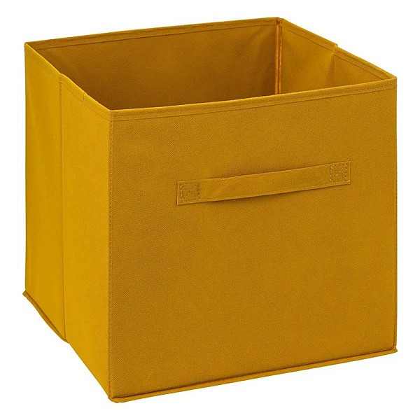 STORAGE BOX31X31 MUSTARD