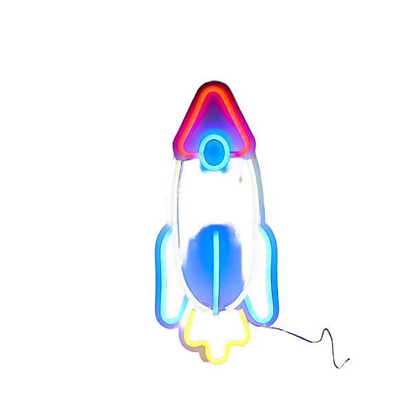 WALL LED LIGHT PARTY ROCKET RGB USB