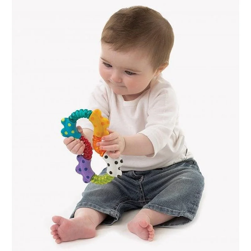 Barškutis Playgro CLICK&TWIST. įvairių spalvų Barškutis Playgro CLICK&TWIST. įvairių spalvų