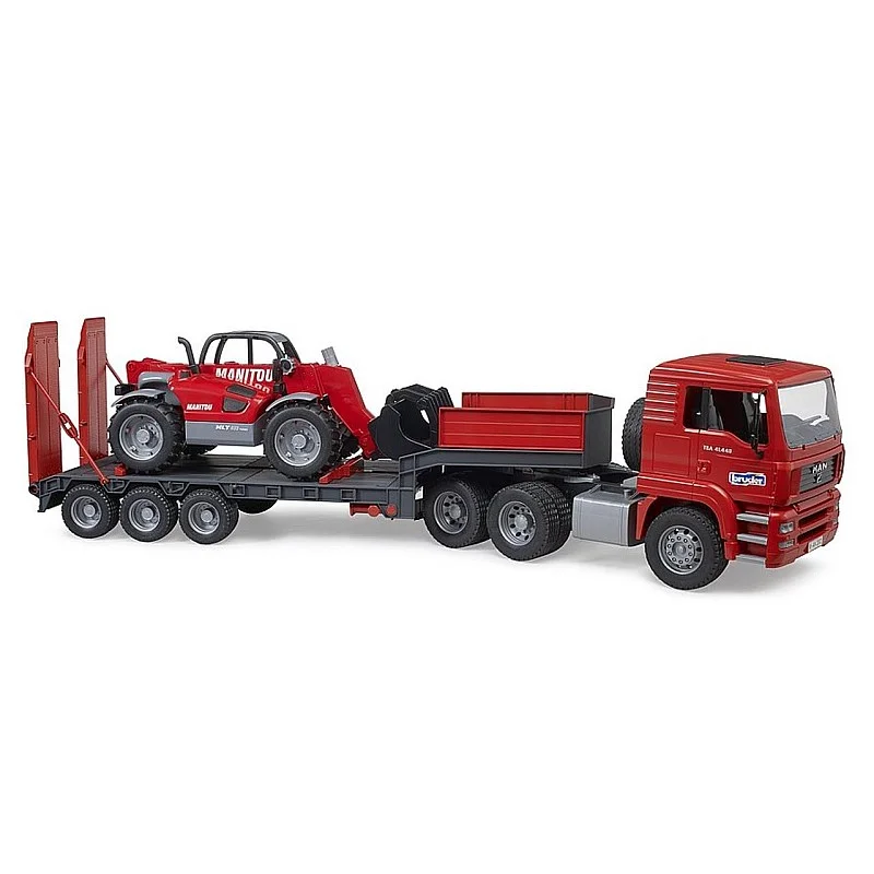 TOY LOW LOADER TRUCK WITH MANITOU
