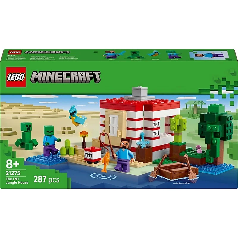 Konstruktorius LEGO® Minecraft The TNT Jungle House 21275