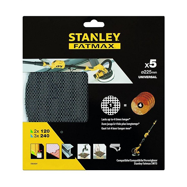 MESH DISC STANLEY 225MM STA39297-XJ 5PCS