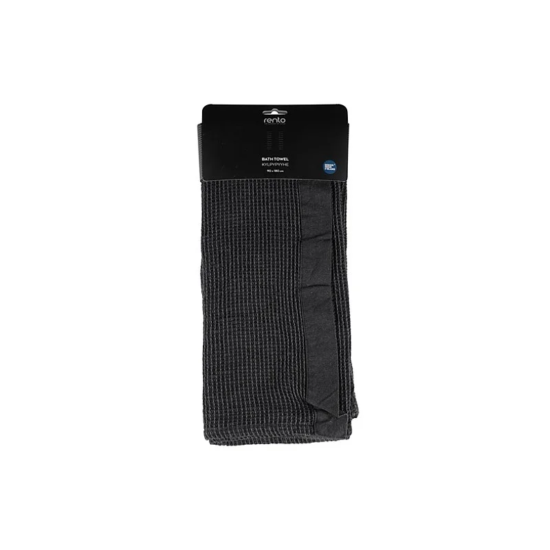 RENTO TOWEL KENNO 90X180CM BLACK/GREY