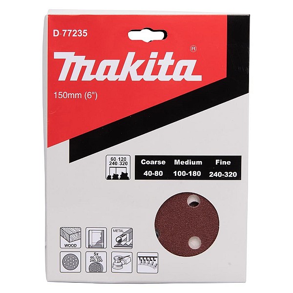 ROUND SANDING PAPER SET 150MM D-77235 20