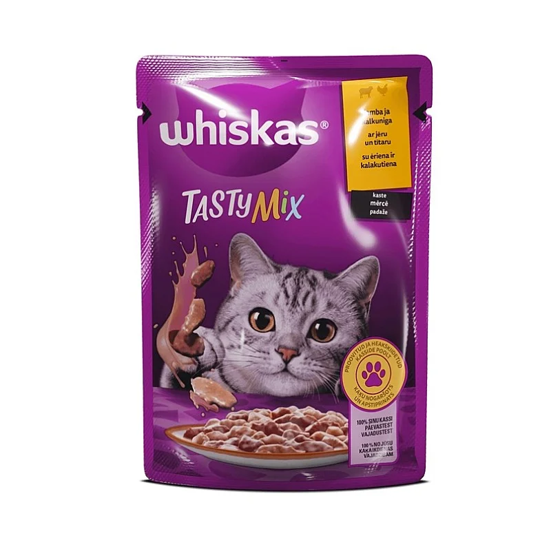 CAT FOOD CANN ADULT WHISK LAMB TURK 85G