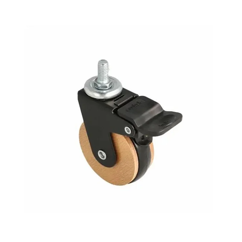 Mēbeļu ritenis Siso Hadrian Ø 6.2 cm ar bremzi brūna/melna