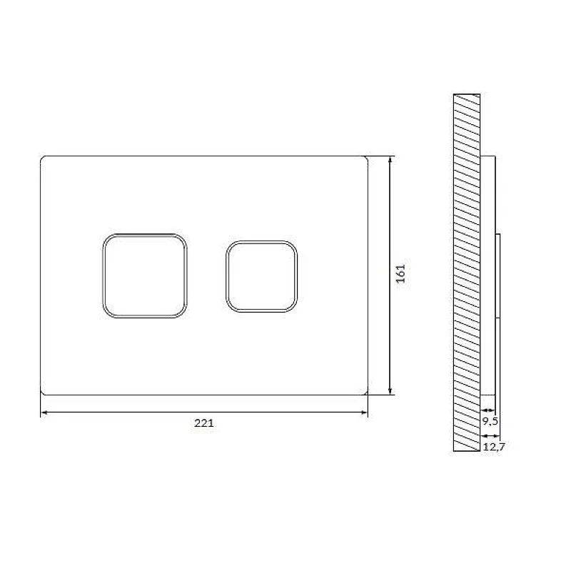 PODZIŅA WC ACCENTO MELNA K97-426