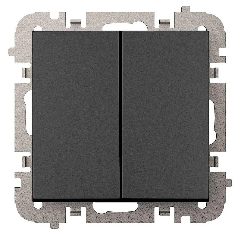 Jungiklis ELEKTRO-PLAST VESTRA. 2 klav.. juodos spalvos