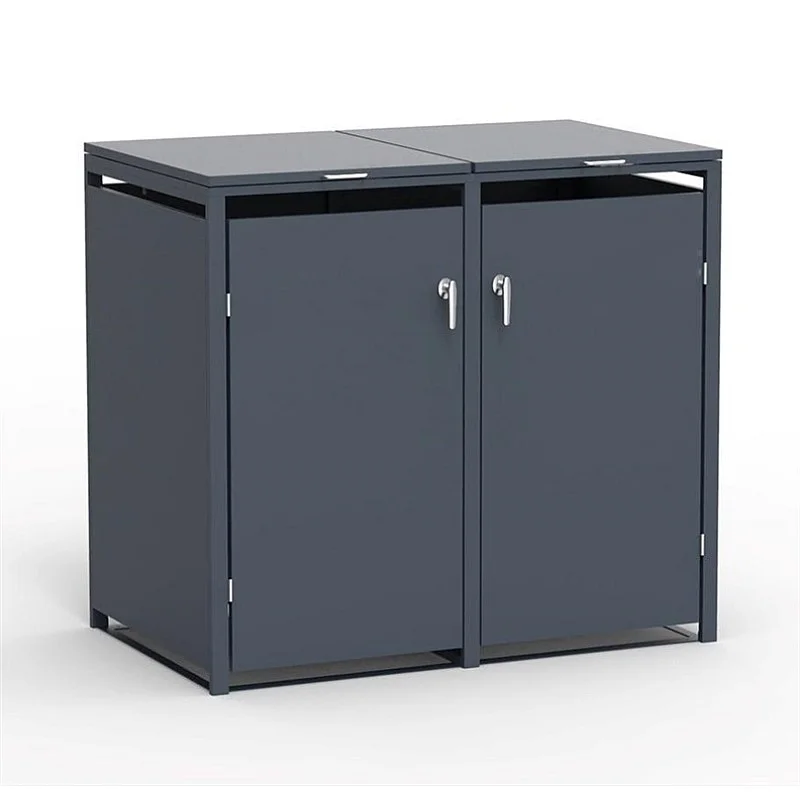 Pastogė lauko konteineriui. pilka. 480 l