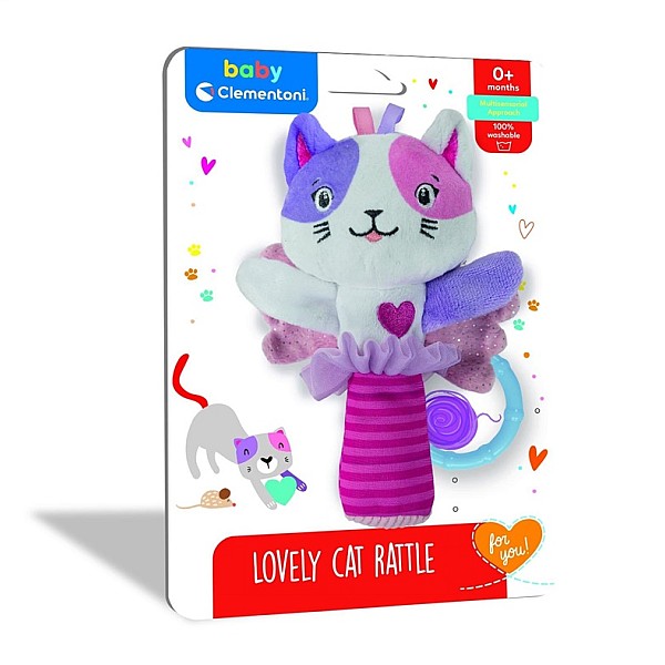 TOY RATTLE LOVELY CAT 0 MONTHS 17784