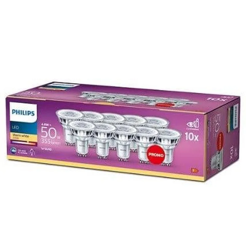 LEMP LED GU10PAR16 5W 355LM 827 36 10PCE