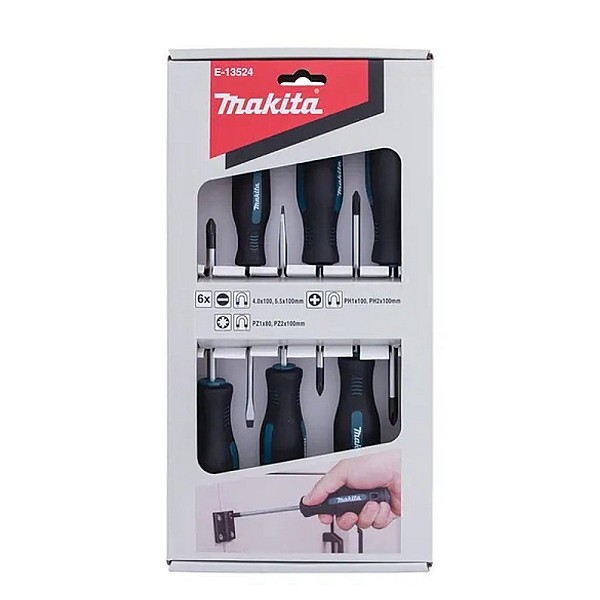 Atsuktuvų komplektas Makita 6 vnt E-13524