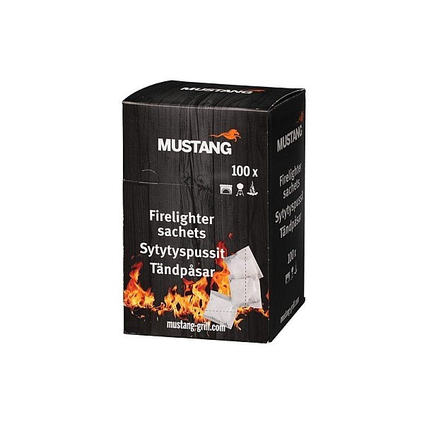 MUSTANG FIRELIGHTER BAG ODOURFREE 100PCS