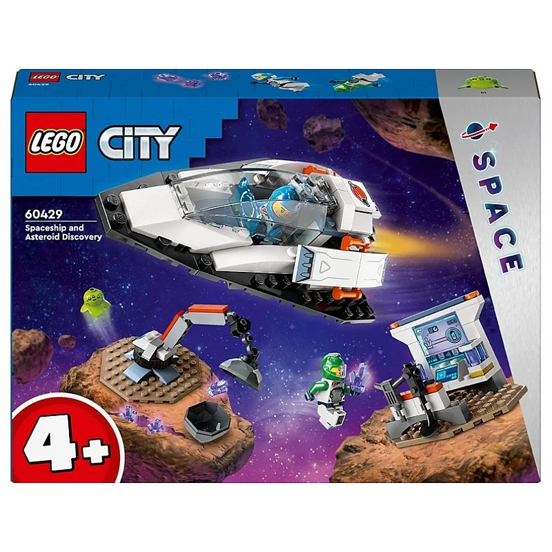 Konstruktorius LEGO City  Erdvėlaivis ir rastas asteroidas