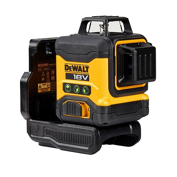 Nivelieris Dewalt DCLE34031N-XJ. 360 °. zaļa