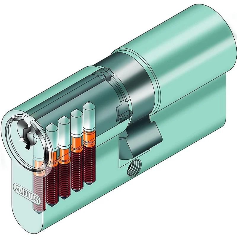Cilindras Abus E50N. (din) standarto. 35 - 45 mm. pilka Cilindras Abus E50N. (din) standarto. 35 - 45 mm. pilka