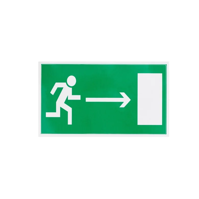STICKER EXIT TO THE RIGHT 100X180MM