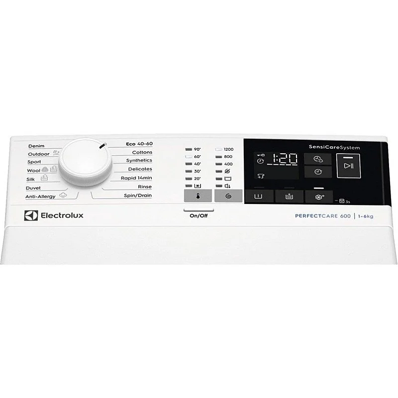 Veļas mašīna Electrolux 600 sērija EW6T4262E. 6 kg. balta Veļas mašīna Electrolux 600 sērija EW6T4262E. 6 kg. balta