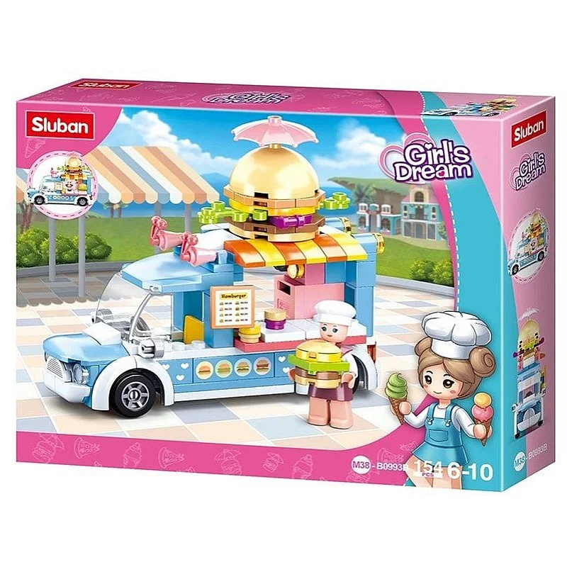 TOY CONSTRUCTOR BURGER 154PCS M38-B0993B