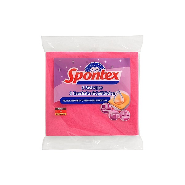 Universalios šluostės Spontex Fastwipes. įv. spalvų. 3 vnt.