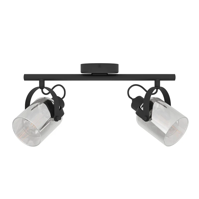 SPOT LIGHT BERREGAS 2XE27 BLACK/CHROME