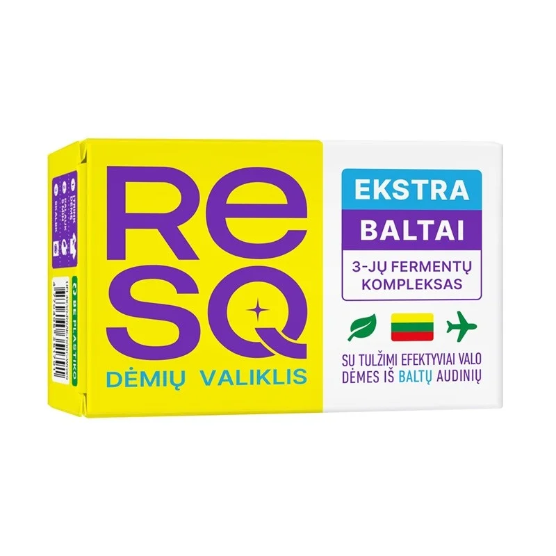 BALINĀTĀJS TRAIPU NOŅEMŠANAI BALTĀM AUDUMIEM RESQ 90G BALINĀTĀJS TRAIPU NOŅEMŠANAI BALTĀM AUDUMIEM RESQ 90G
