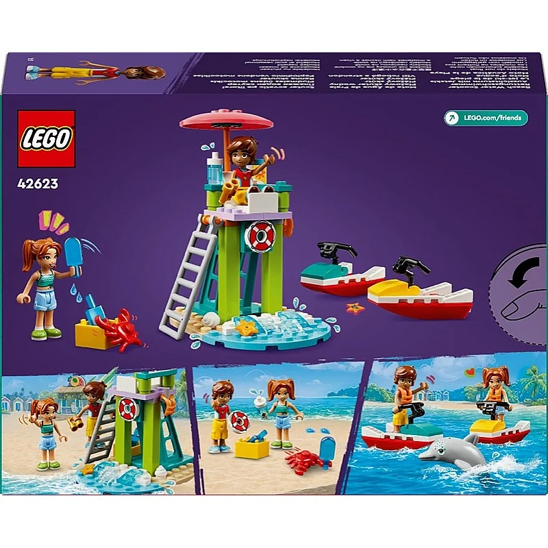 Konstrukt LEGO® Friends Paplūdimio vandens motociklas 42623 Konstrukt LEGO® Friends Paplūdimio vandens motociklas 42623