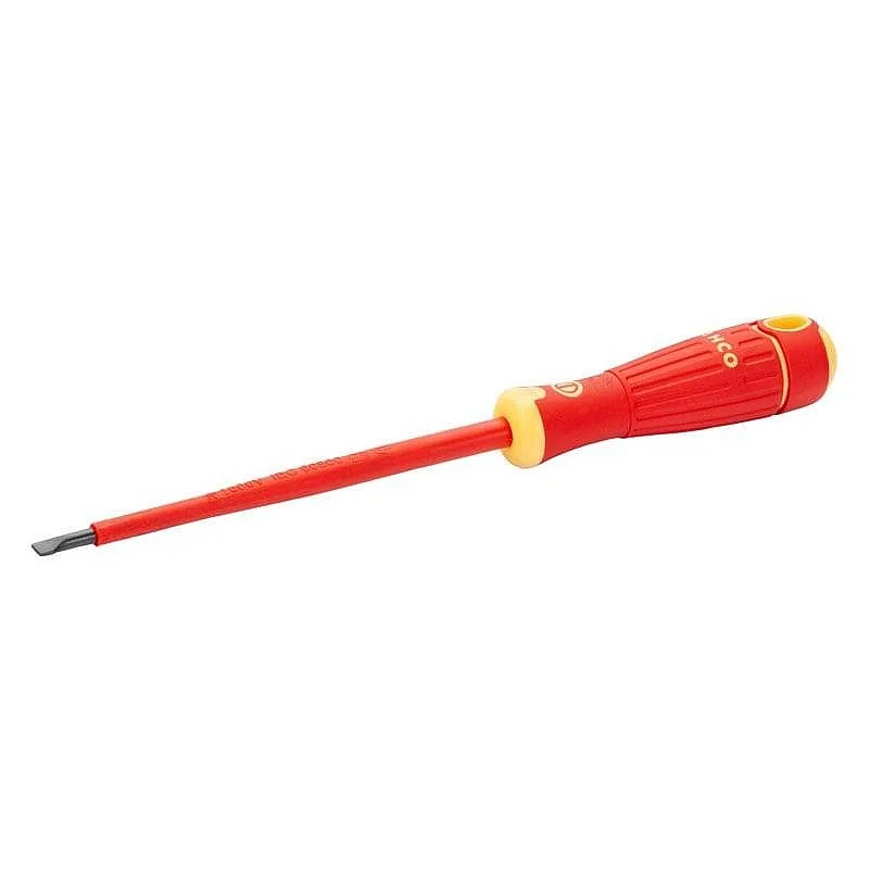 INSULATED FLAT SCREWDRIVER SL4X100MM