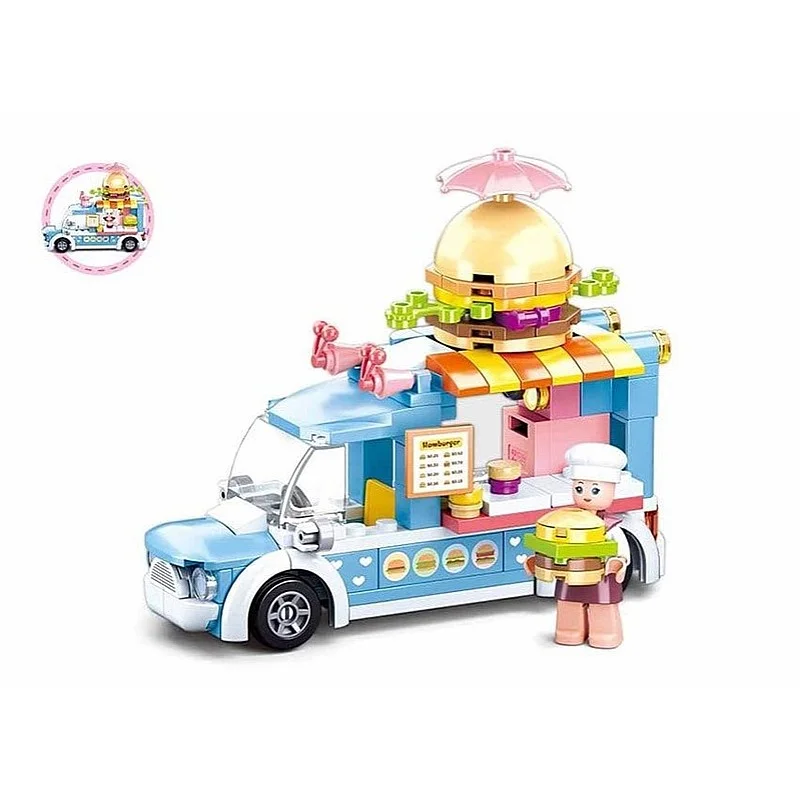 TOY CONSTRUCTOR BURGER 154PCS M38-B0993B