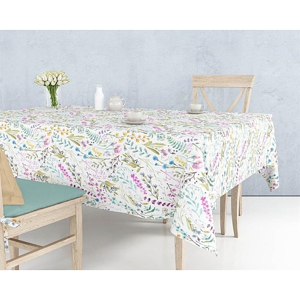 TABLECLOTH DJT-1076 FLOWERS1 140X300CM