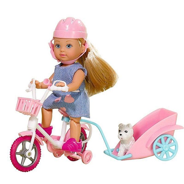 Lelle - mazs bērns Simba Evi with a Bike 105730783. 12 cm