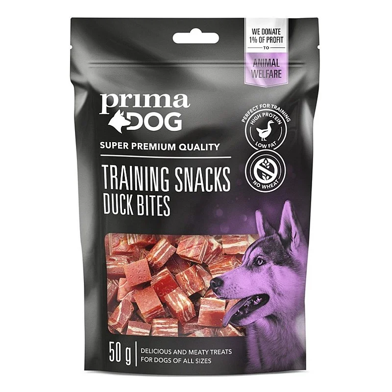 PRIMADOG TREAT DUCK BITES 50 G