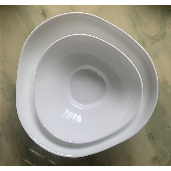 BOWL HEART 20.3CM WHITE