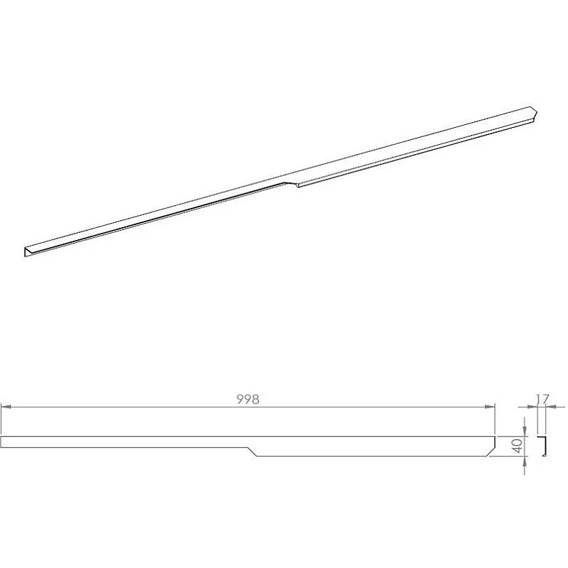 HANDLE SOHO GOLD 100 1 PC. (L-998/R-958) HANDLE SOHO GOLD 100 1 PC. (L-998/R-958)