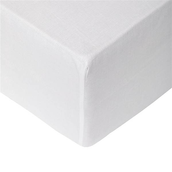 FITTED SHEET POLYCOTTON 140X200+25 WHITE