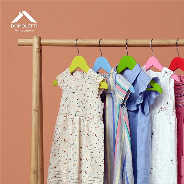 WOODEN CHILDREN HANGER SET LSK007 4 PCS