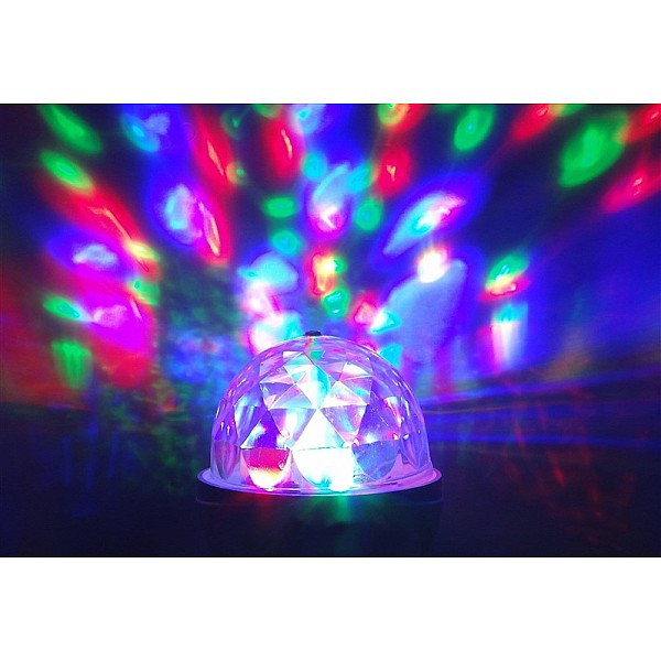 LEMPUTĖ DISCO LED E27 3W RGB IP20