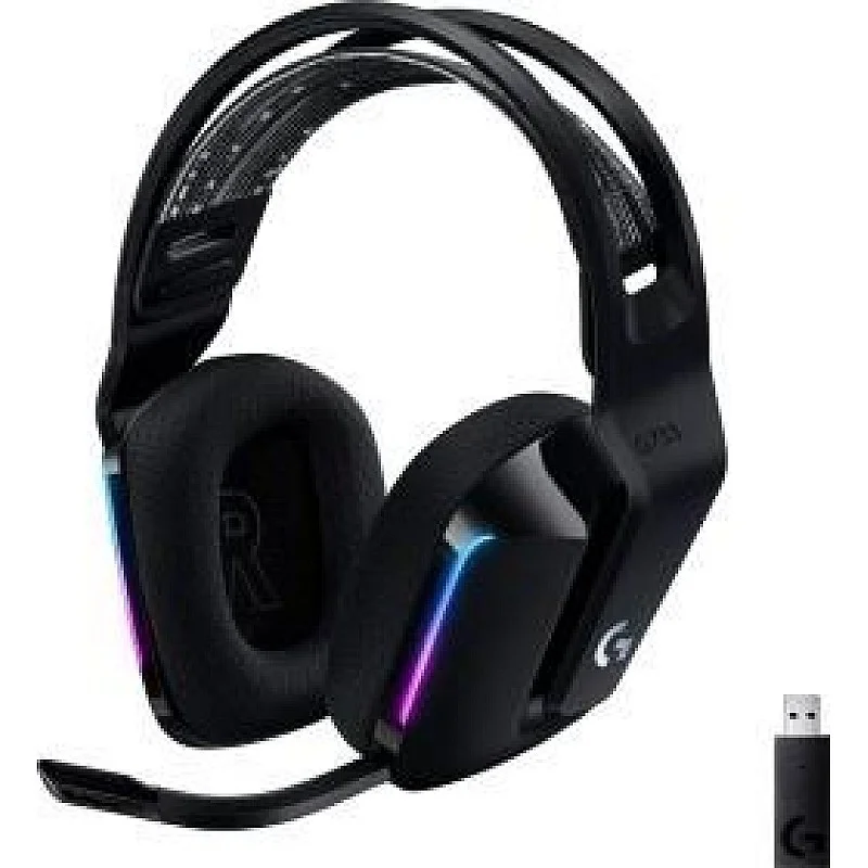 Bezvadu uzliekamās Logitech G733. melna Bezvadu uzliekamās Logitech G733. melna