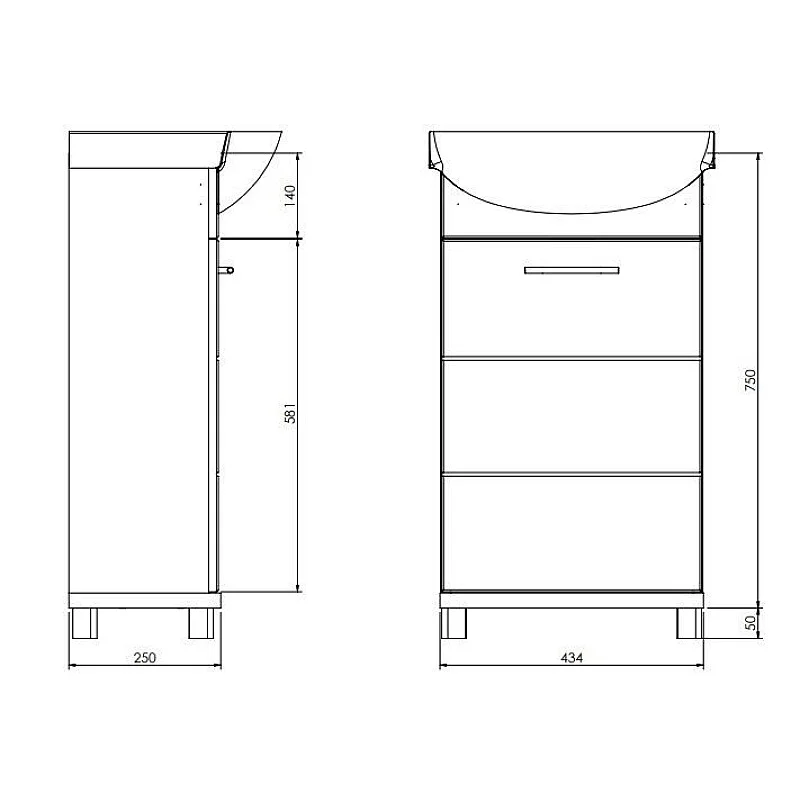 SKAPĪTIS BARI D40 BALTS/KOKA SKAPĪTIS BARI D40 BALTS/KOKA