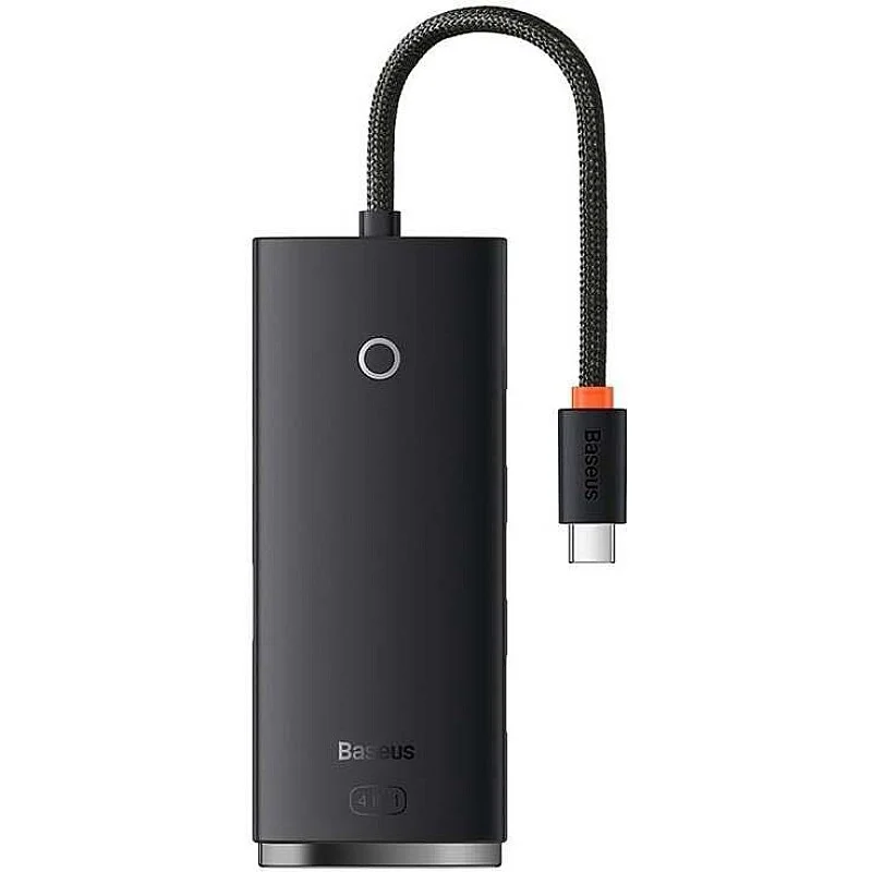 USB sadalītājs Baseus USB-C male. 4 x USB/USB-C female.juoda USB sadalītājs Baseus USB-C male. 4 x USB/USB-C female.juoda