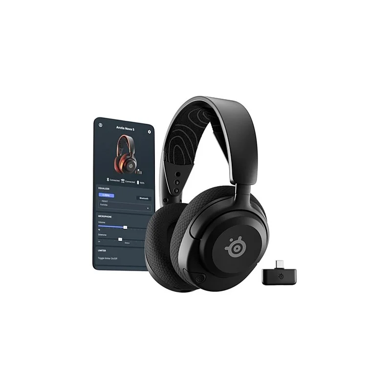 Bezvadu austiņas Steelseries Arctis Nova 5. melna Bezvadu austiņas Steelseries Arctis Nova 5. melna