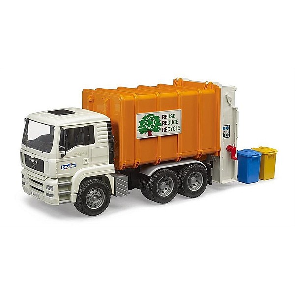 Rotaļlietu atkritumu vedējs Bruder GARBAGE TRUCK