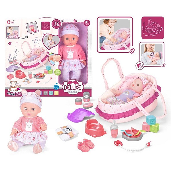 14IN DOLL BACKPACK SET WITH DRINK /PEE