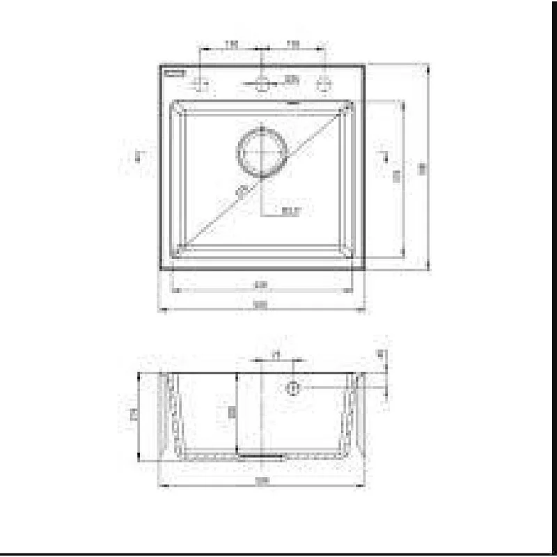 SINK GRANITE + MIXER ZQJNN103 BLACK